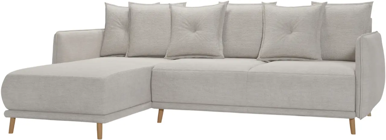 Диван угловой Inspira Furniture Gaja SF Enjoy New 01 (Ivory)