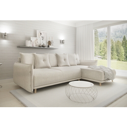 Canapea de colt Inspira Furniture Gaja SF Etna 21 (Beige)