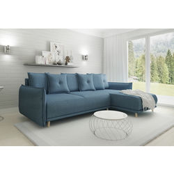Canapea de colt Inspira Furniture Gaja SF Etna 85 (Blue Grey)