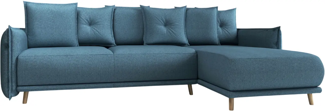 Диван угловой Inspira Furniture Gaja SF Etna 85 (Blue Grey)
