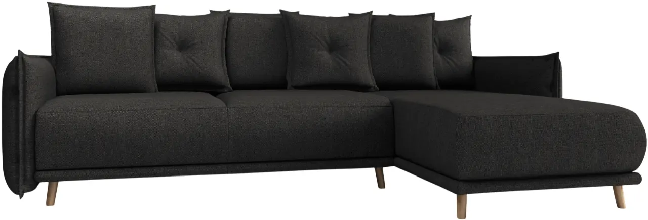 Диван угловой Inspira Furniture Gaja SF Etna 96 (Anthracite)