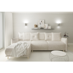 Canapea de colt Inspira Furniture Gaja SF Vogue 01 (Cream) Thumb