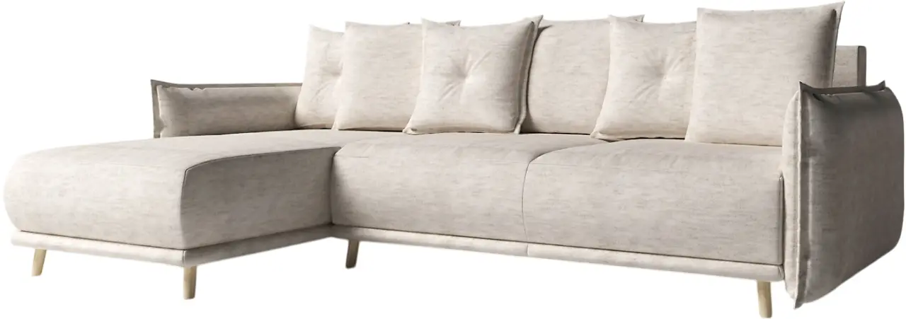 Canapea de colt Inspira Furniture Gaja SF Vogue 01 (Cream)