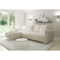 Canapea de colt Inspira Furniture Gaja SF Vogue 01 (Cream)