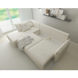 Canapea de colt Inspira Furniture Gaja SF Vogue 01 (Cream) Thumb