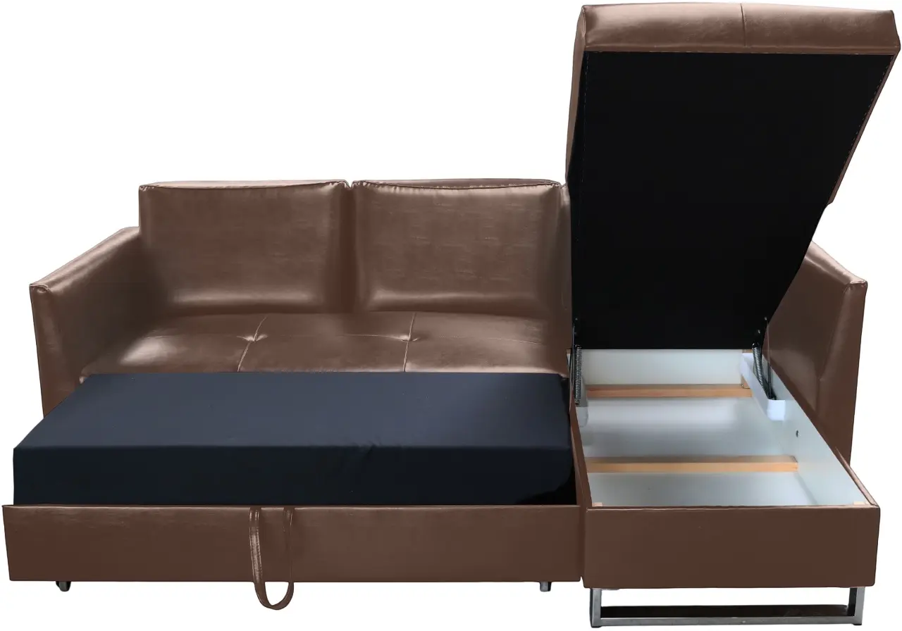 Canapea de colt Inspira Furniture Jonas SF MT-3 (Brown)