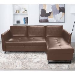 Canapea de colt Inspira Furniture Jonas SF MT-3 (Brown)