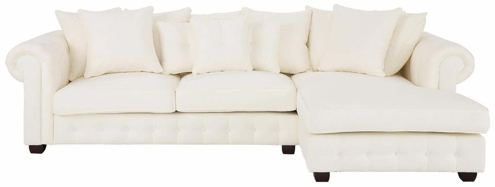 Диван угловой Inspira Furniture Leicester 2 OTR Right Casablanca 2301 (Cream)