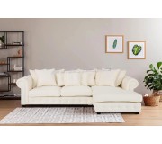 Canapea de colt Inspira Furniture Leicester 2 OTR Right Casablanca 2301 (Cream)