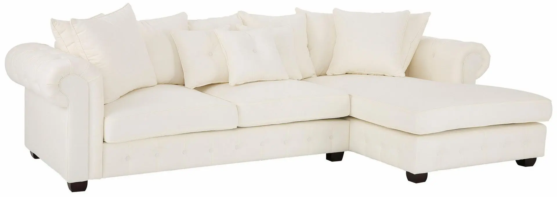 Диван угловой Inspira Furniture Leicester 2 OTR Right Casablanca 2301 (Cream)