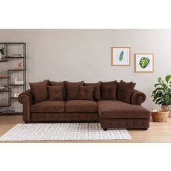 Canapea de colt Inspira Furniture Leicester 2 OTR Right Cosmic 70 (Brown)