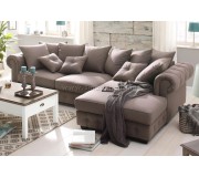 Canapea de colt Inspira Furniture Leicester 2 OTR Right Sawana 03 (Light Brown)