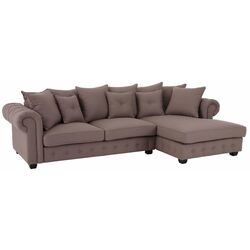 Диван угловой Inspira Furniture Leicester 2 OTR Right Sawana 03 (Light Brown) Thumb