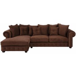 Canapea de colt Inspira Furniture Leicester OTL 2 Left Cosmic 70 (Brown) Thumb