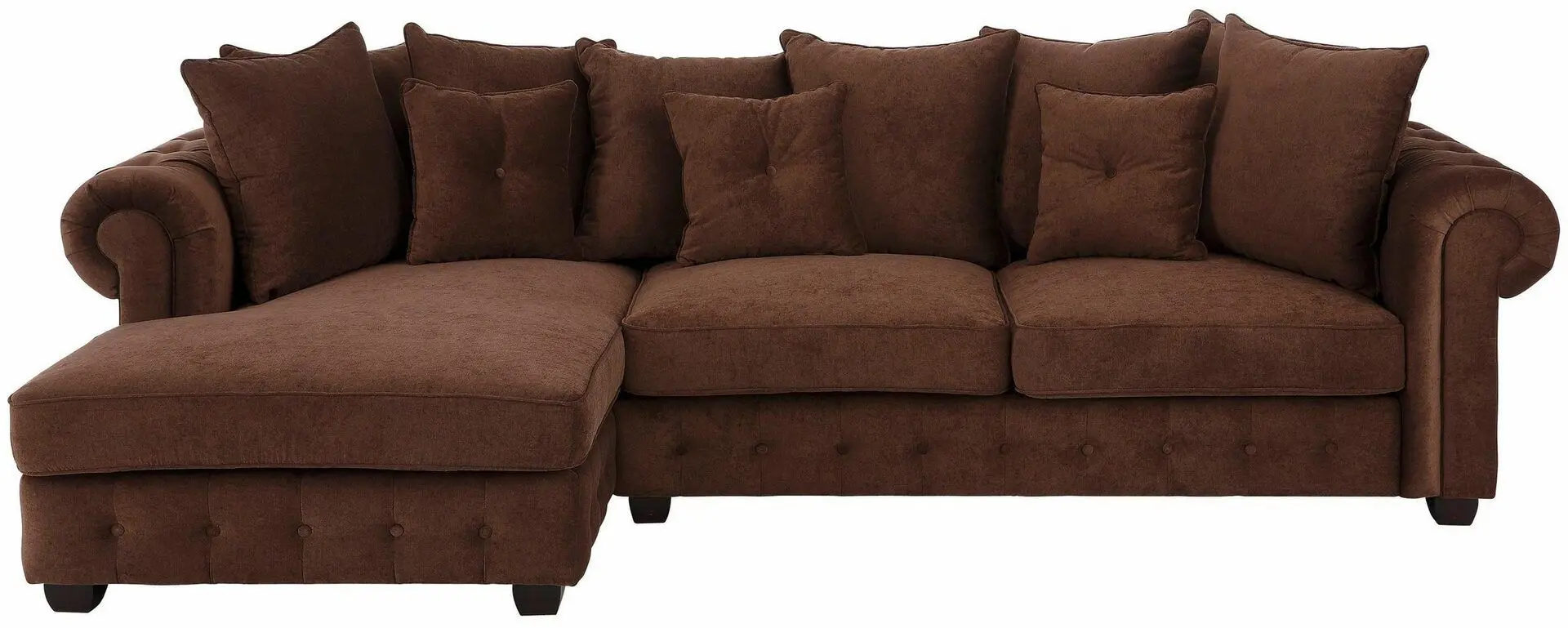 Canapea de colt Inspira Furniture Leicester OTL 2 Left Cosmic 70 (Brown)