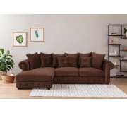 Canapea de colt Inspira Furniture Leicester OTL 2 Left Cosmic 70 (Brown)