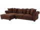 Canapea de colt Inspira Furniture Leicester OTL 2 Left Cosmic 70 (Brown)