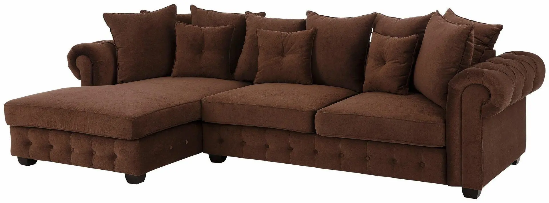 Canapea de colt Inspira Furniture Leicester OTL 2 Left Cosmic 70 (Brown)