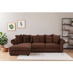 Canapea de colt Inspira Furniture Leicester OTL 2 Left Cosmic 70 (Brown)