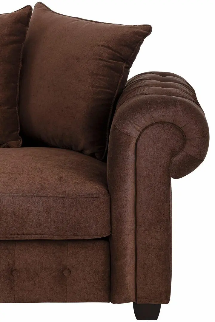 Canapea de colt Inspira Furniture Leicester OTL 2 Left Cosmic 70 (Brown)