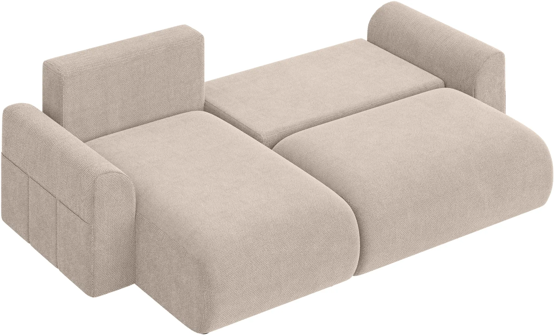 Диван угловой Inspira Furniture Lorine SF Flow 02 (Beige)