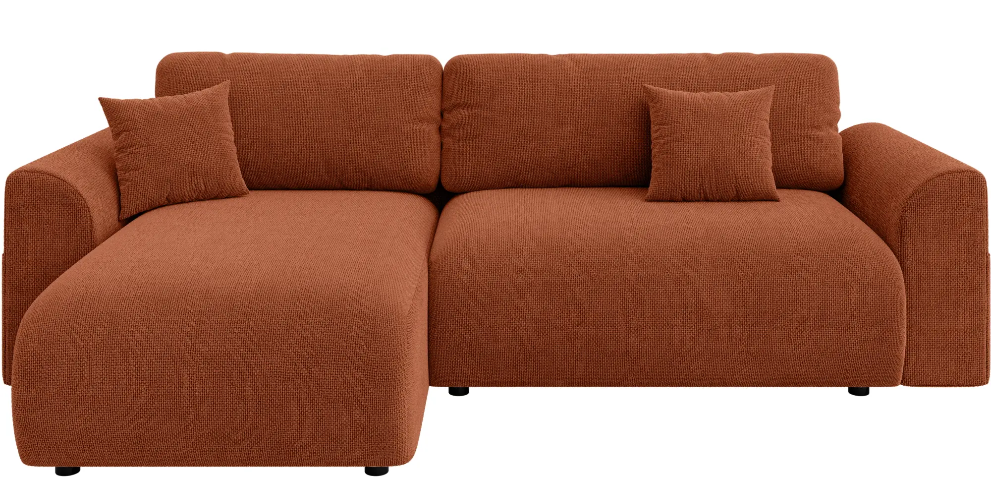 Canapea de colt Inspira Furniture Lorine SF Flow 09 (Terracota) - 2