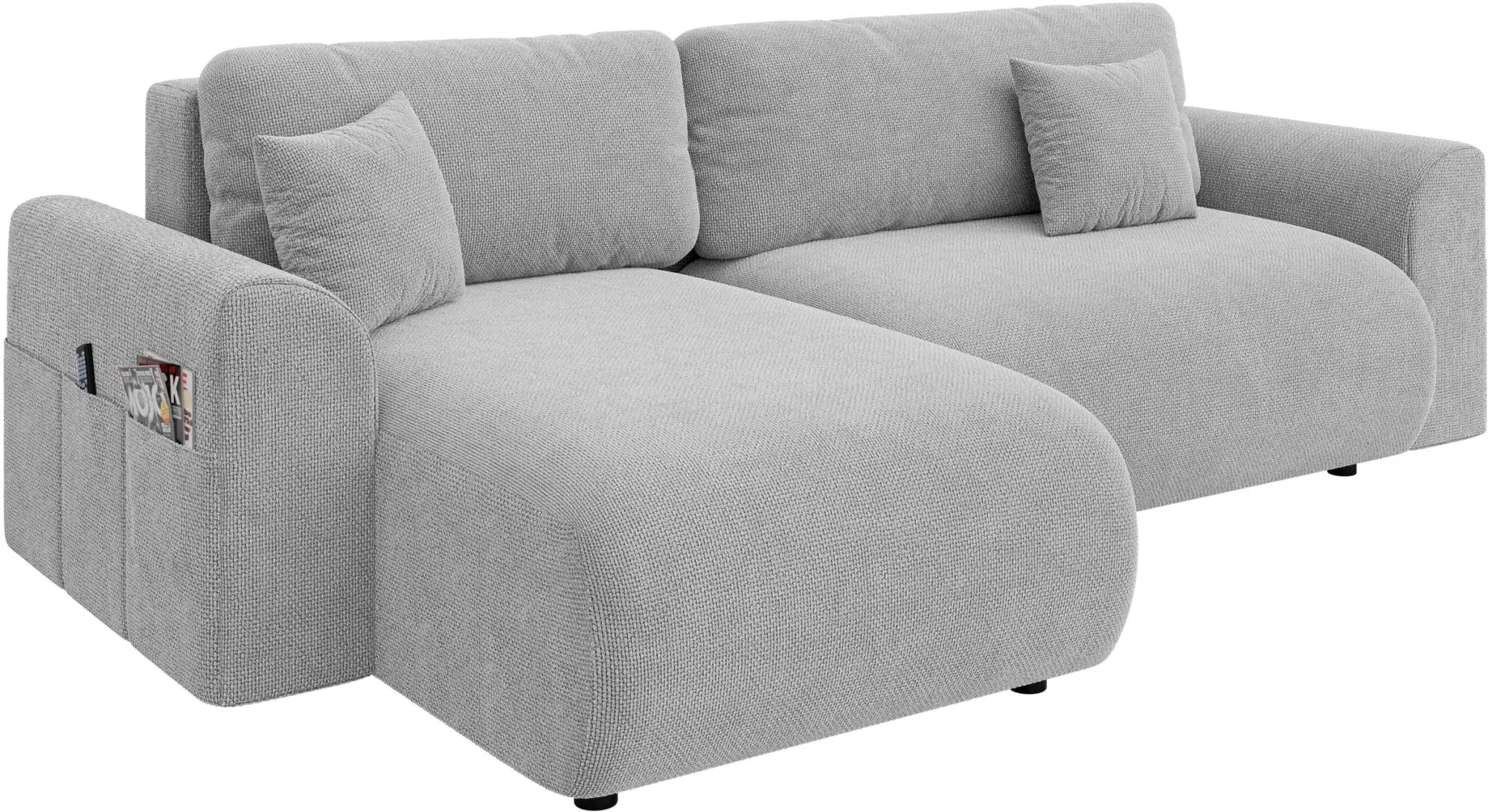 Диван угловой Inspira Furniture Lorine SF Flow 16 (Grey)