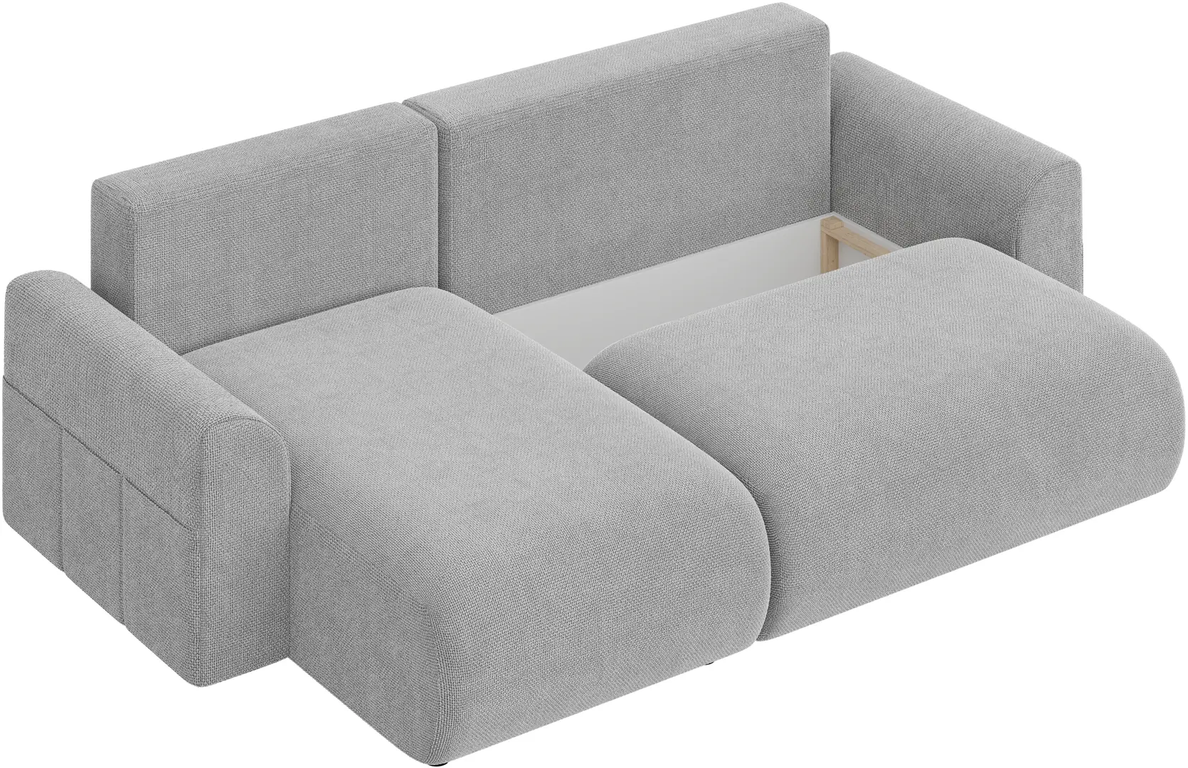Диван угловой Inspira Furniture Lorine SF Flow 16 (Grey)