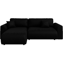 Диван угловой Inspira Furniture Lorine SF Riviera 100 (Black) Thumb