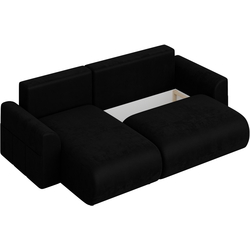 Диван угловой Inspira Furniture Lorine SF Riviera 100 (Black) Thumb