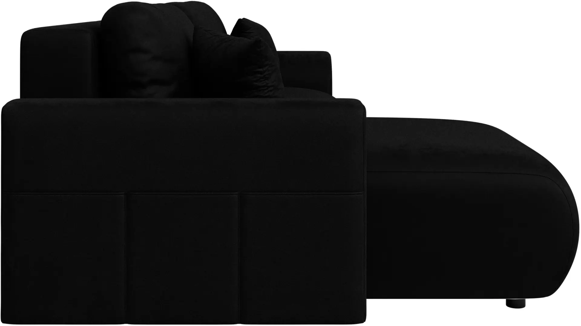 Диван угловой Inspira Furniture Lorine SF Riviera 100 (Black)