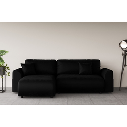 Диван угловой Inspira Furniture Lorine SF Riviera 100 (Black) Thumb