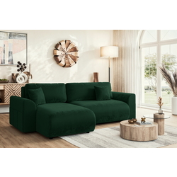 Диван угловой Inspira Furniture Lorine SF Riviera 38 (Dark Green)