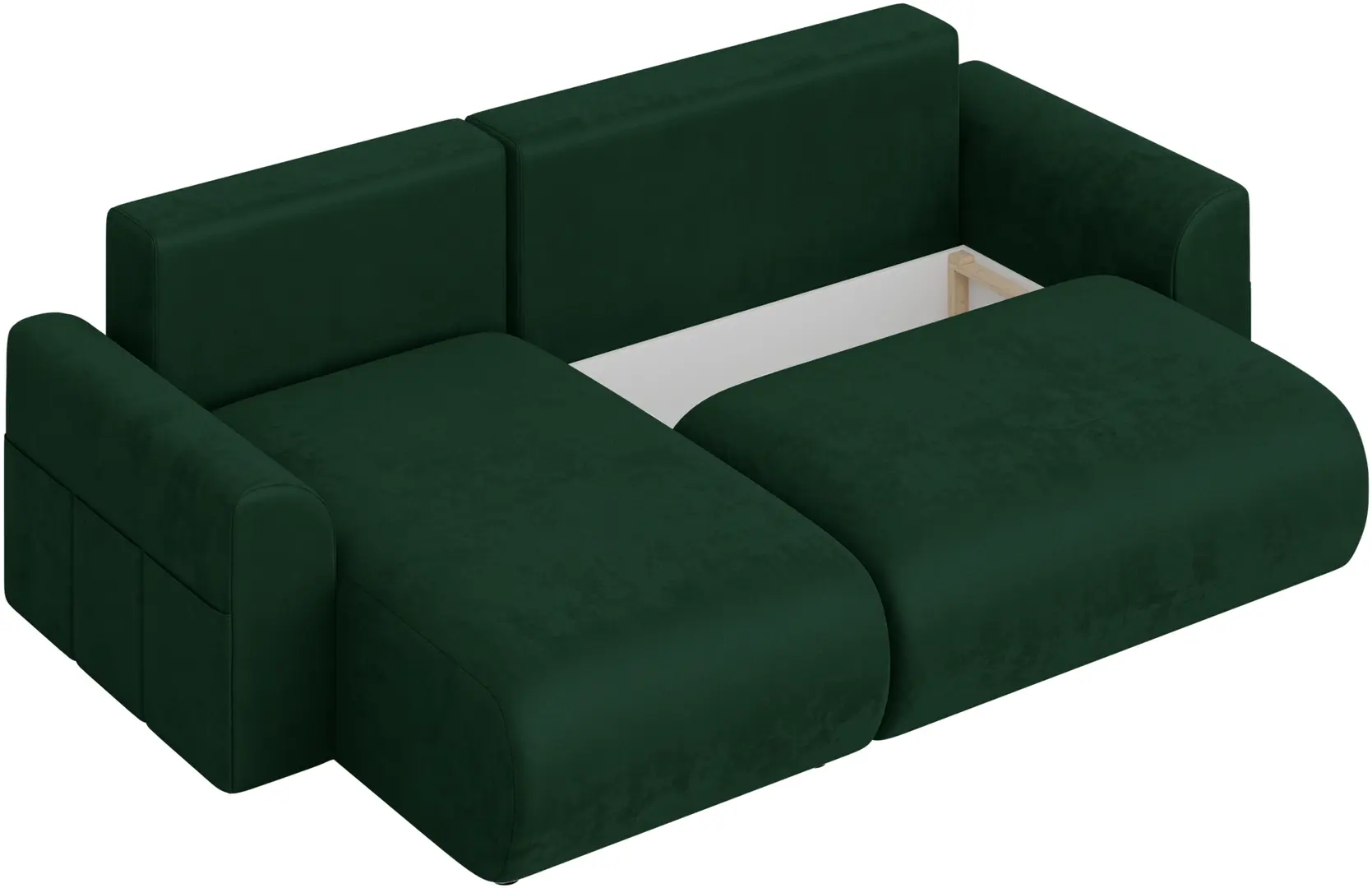 Диван угловой Inspira Furniture Lorine SF Riviera 38 (Dark Green)