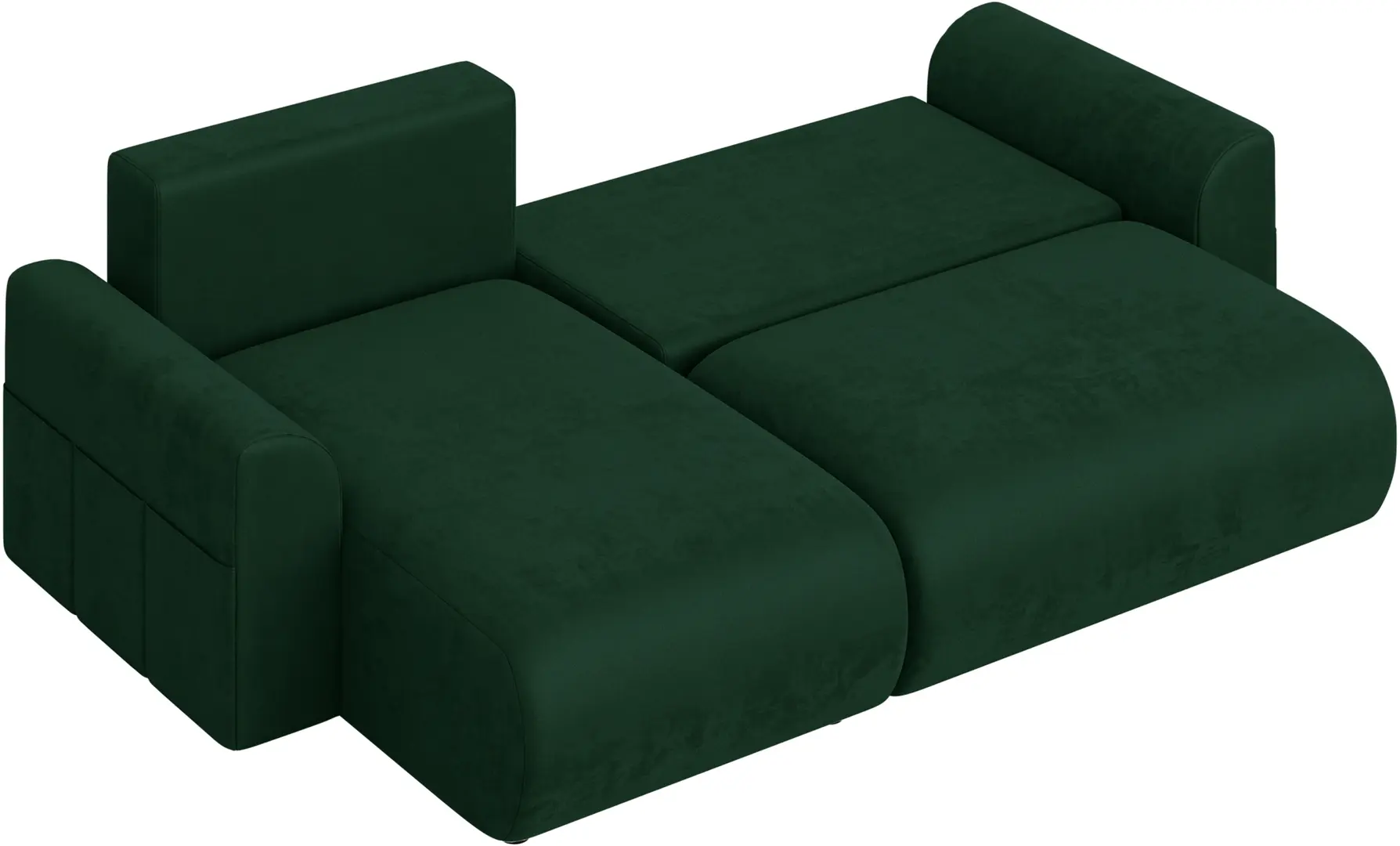 Диван угловой Inspira Furniture Lorine SF Riviera 38 (Dark Green)