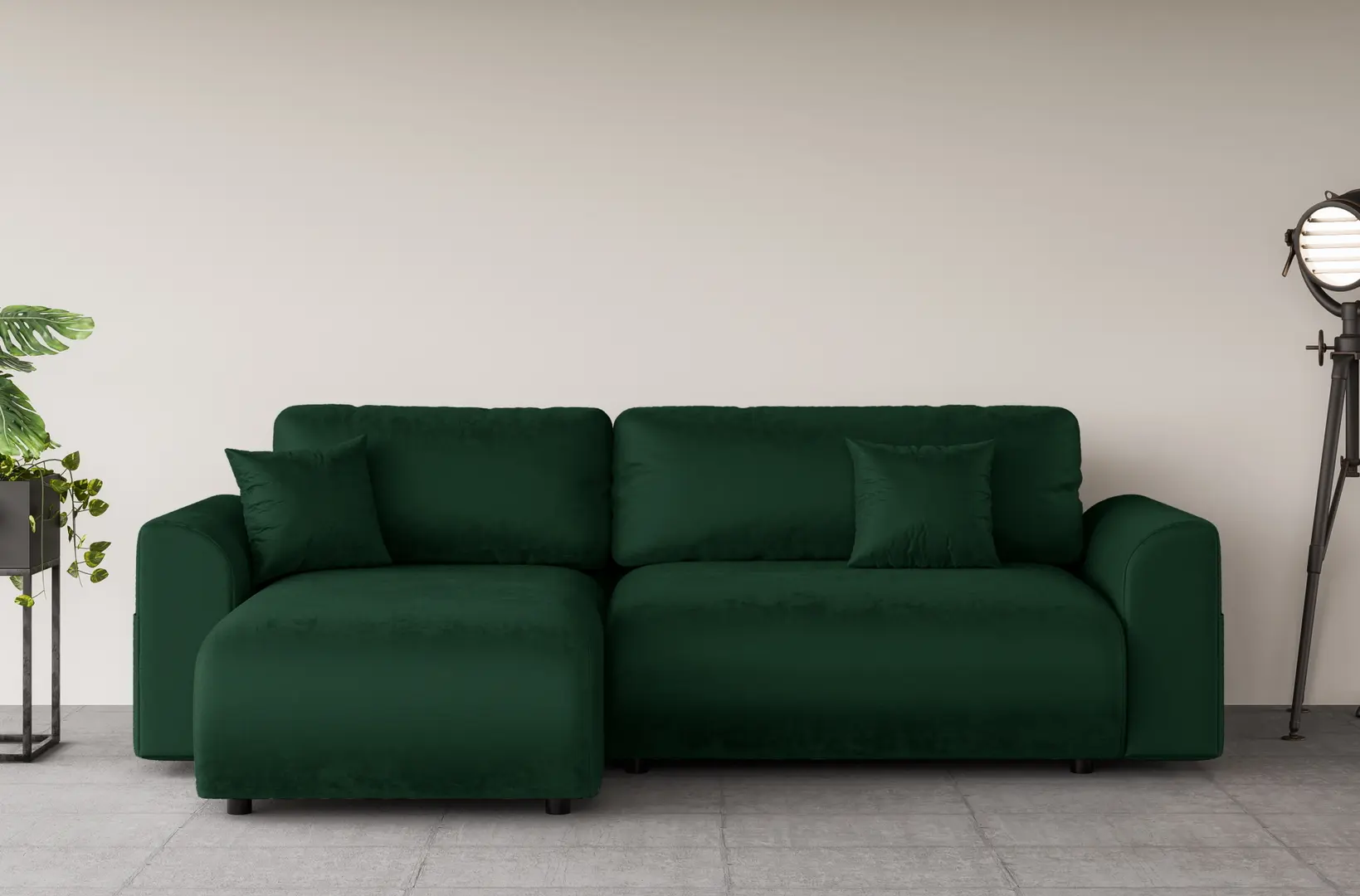 Диван угловой Inspira Furniture Lorine SF Riviera 38 (Dark Green)
