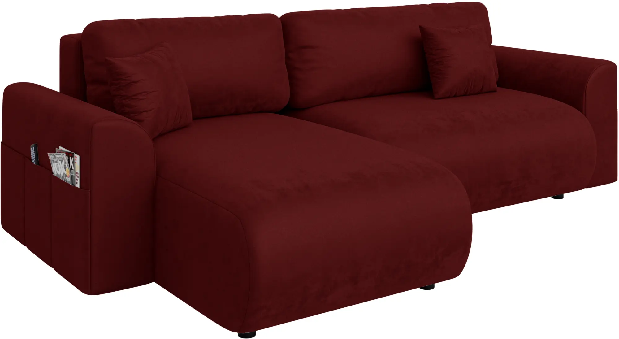 Диван угловой Inspira Furniture Lorine SF Riviera 59 (Burgundy)