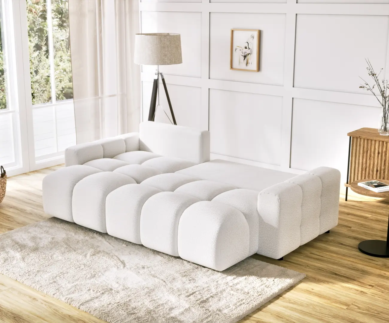 Диван угловой Inspira Furniture Luki SF Coral 70 (White)