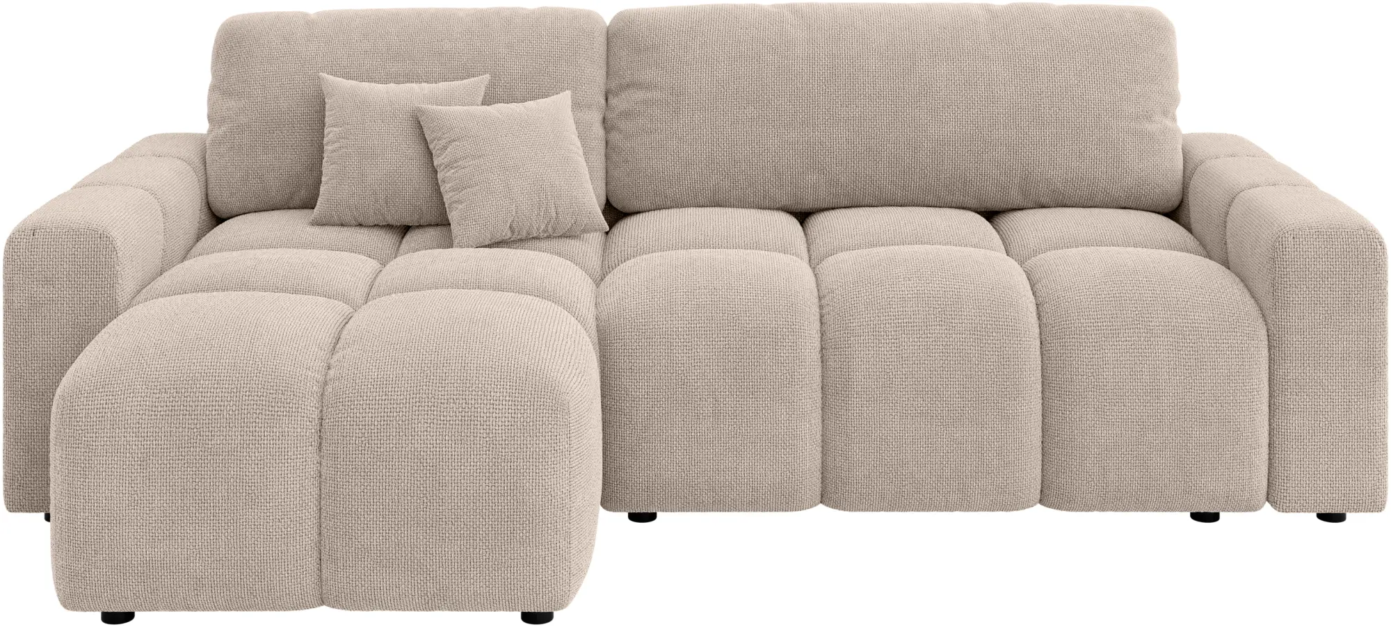 Canapea de colt Inspira Furniture Luki SF Flow 02 (Beige)