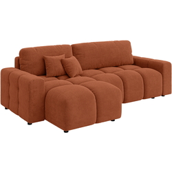 Canapea de colt Inspira Furniture Luki SF Flow 09 (Terracota) Thumb