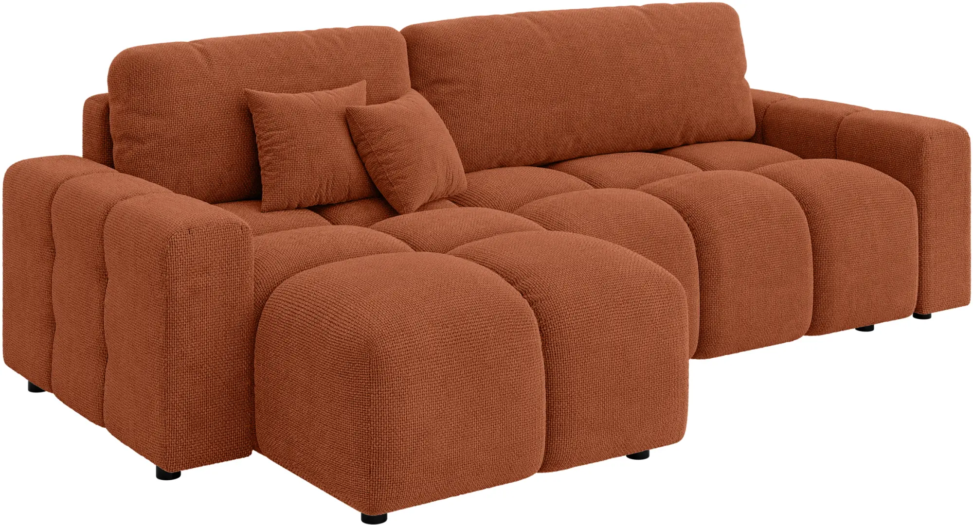 Canapea de colt Inspira Furniture Luki SF Flow 09 (Terracota)