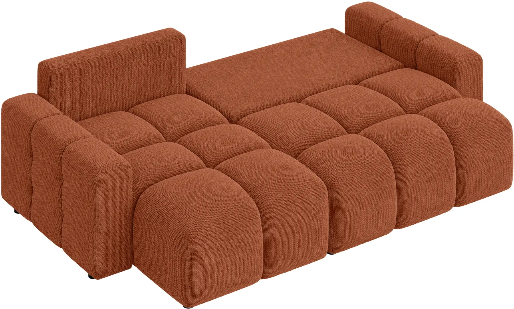 Canapea de colt Inspira Furniture Luki SF Flow 09 (Terracota)