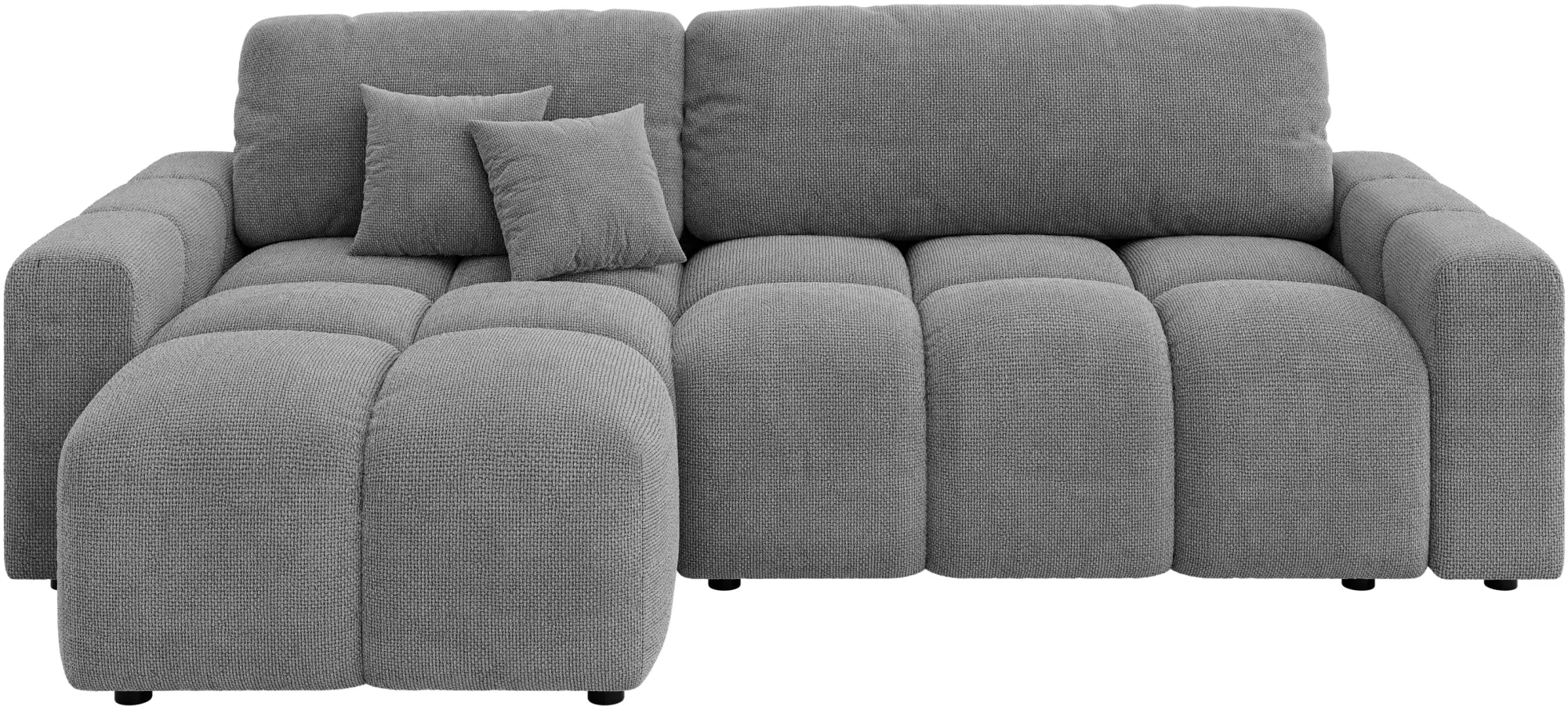 Canapea de colt Inspira Furniture Luki SF Flow 17 (Grey)