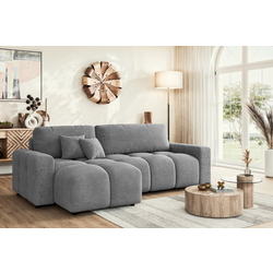 Canapea de colt Inspira Furniture Luki SF Flow 17 (Grey)