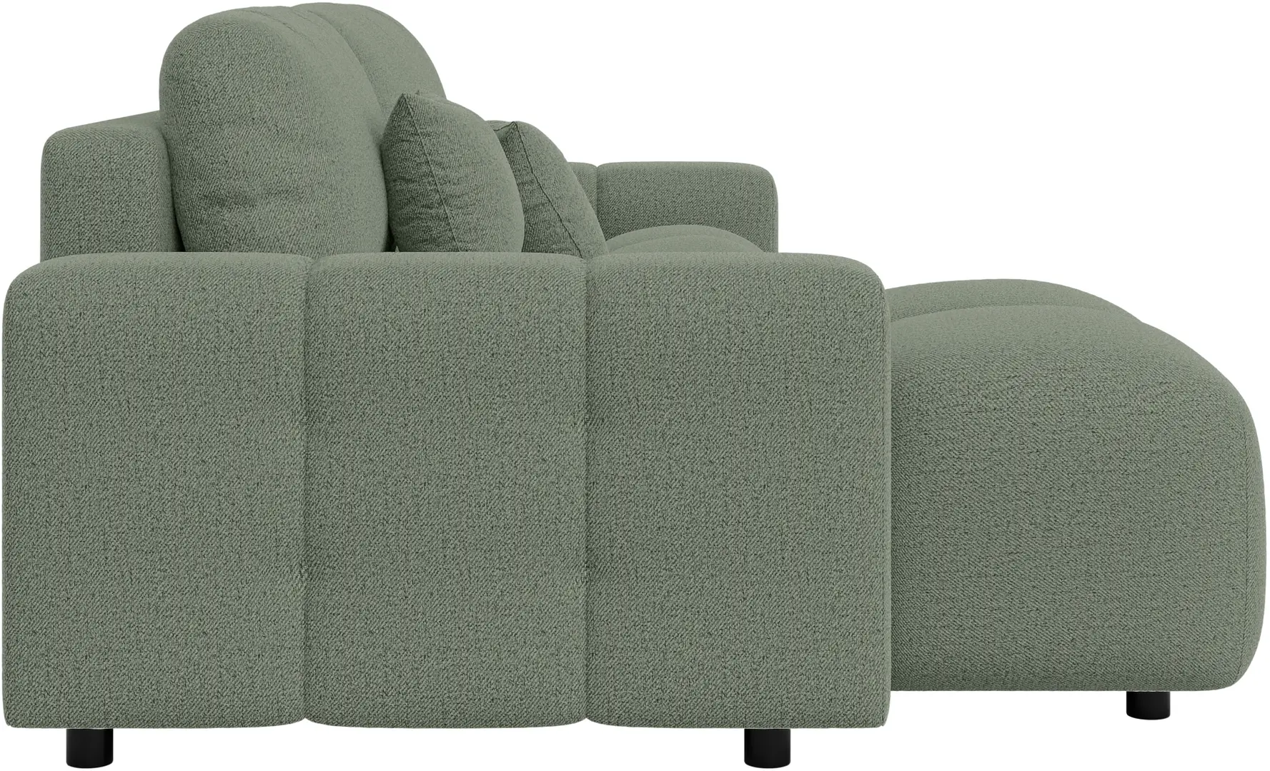 Canapea de colt Inspira Furniture Luki SF Neve 34 (Sage Green)