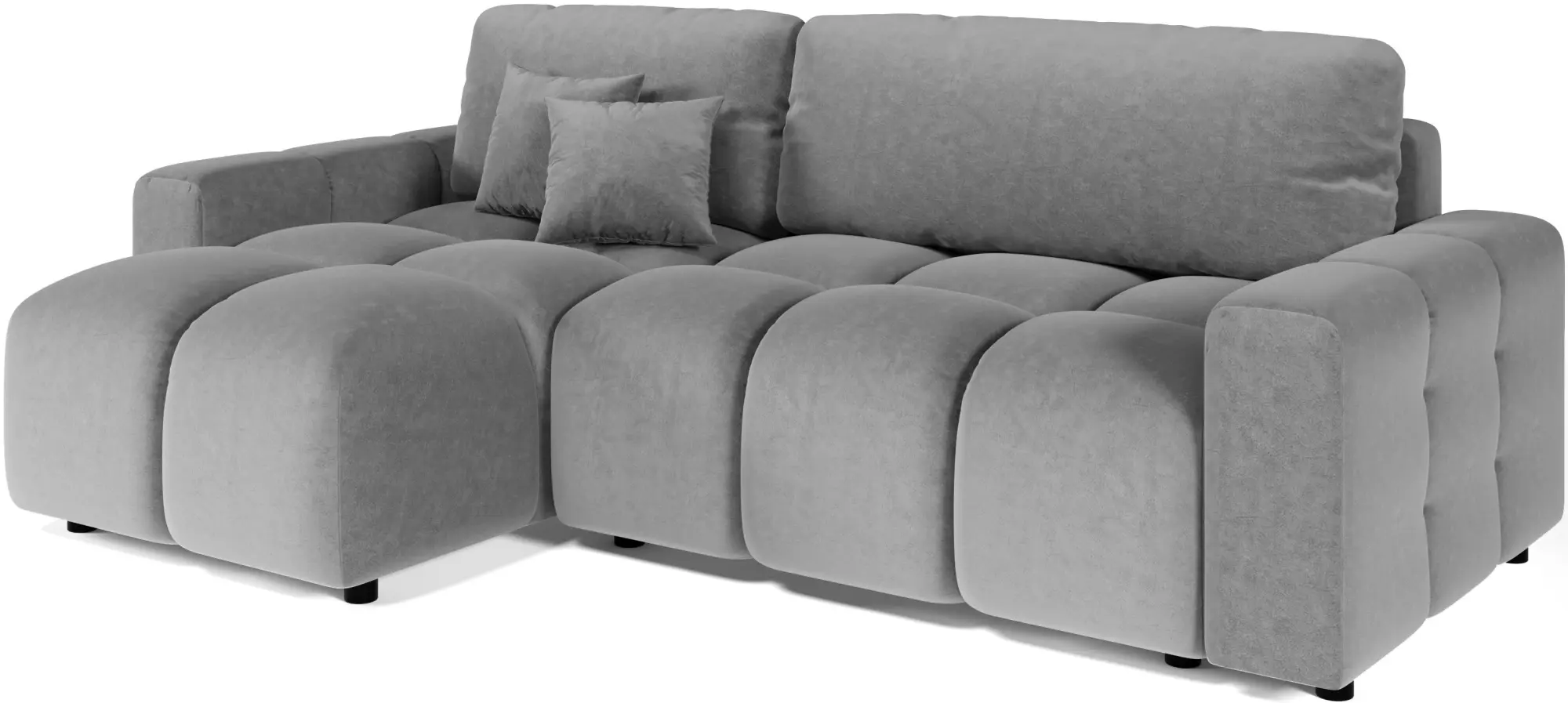 Canapea de colt Inspira Furniture Luki SF Soro 83 (Light Grey)