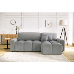 Canapea de colt Inspira Furniture Luki SF Soro 83 (Light Grey)