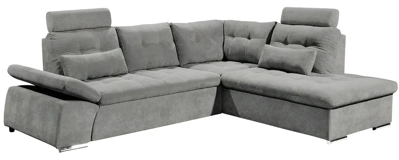 Canapea de colt Inspira Furniture Merkur SF 2+C+1+HO Right Aragon 93 (Grey)