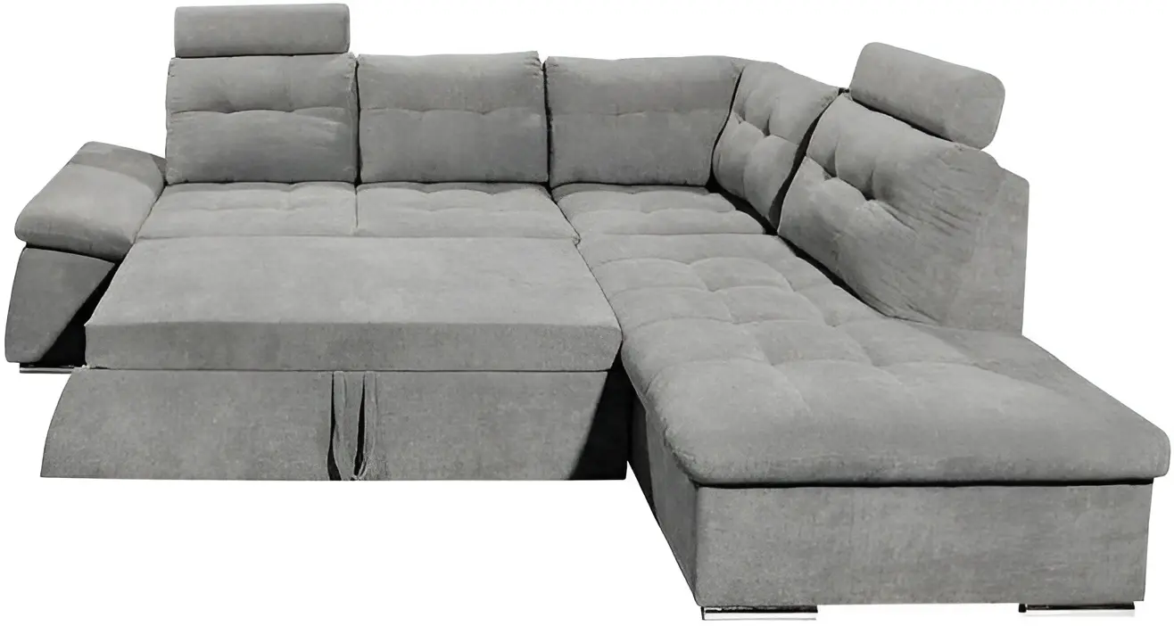 Canapea de colt Inspira Furniture Merkur SF 2+C+1+HO Right Aragon 93 (Grey)