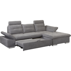 Диван угловой Inspira Furniture Merkur SF 2+OT Right Aragon 93 (Grey) Thumb